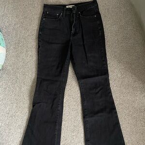 Women's Madewell Black Flare Jeans
